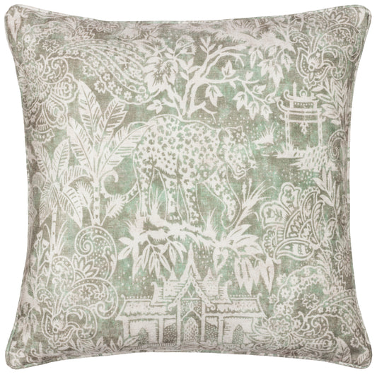 BENGAL 50X50 FEATHER FILLED CUSHION SAGE