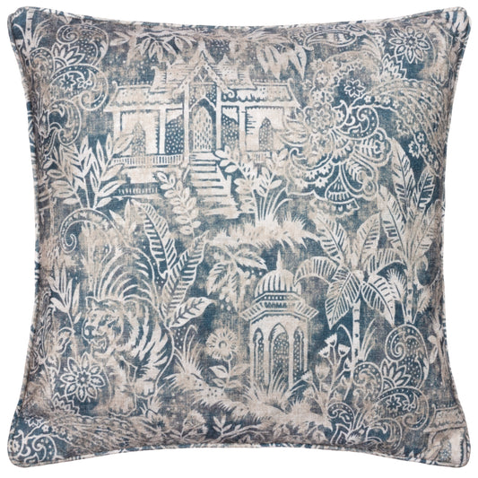 BENGAL 50X50 FEATHER FILLED CUSHION WEDGEWOOD