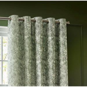 Bengal 167x137 Eyelet Curtains Sage - view 3