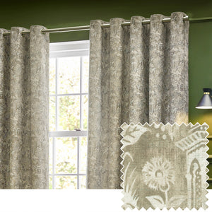 Bengal 167x228 Eyelet Curtains Linen - lifestyle