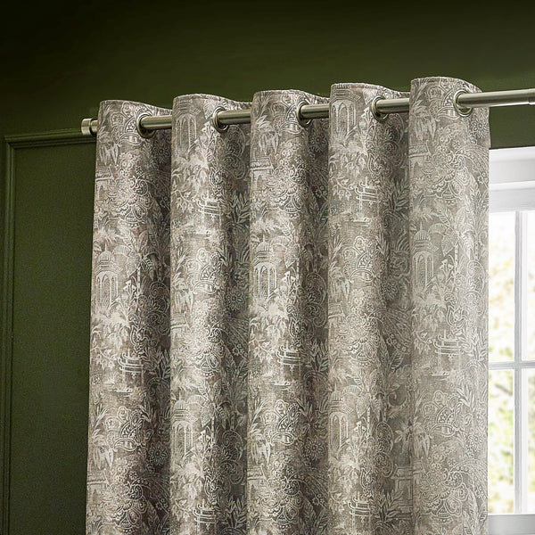 Bengal 228x182 Eyelet Curtains Linen - view 3