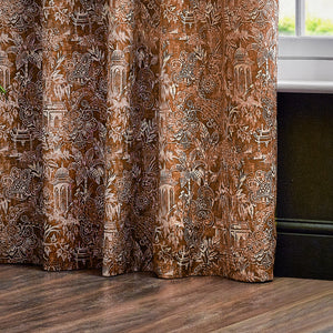 Bengal 117x137 Eyelet Curtains Amber - view 4