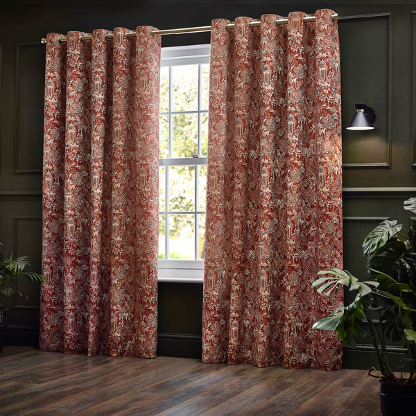 Bengal 117x137 Eyelet Curtains Amber - view 6