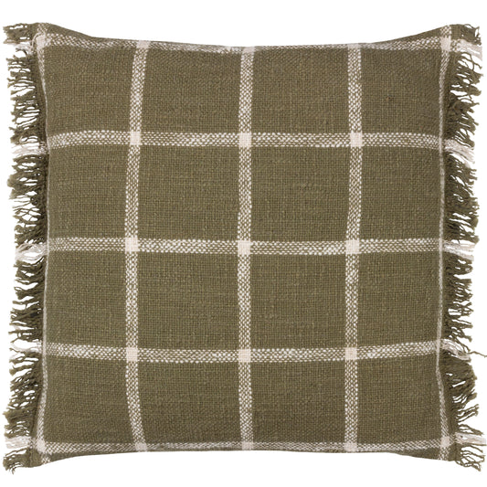 BENI 45X45 FEATHER FILLED CUSHION MOSS/NATURAL