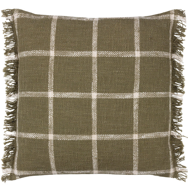 Beni 45x45 Feather Filled Cushion Moss/natural - view 2