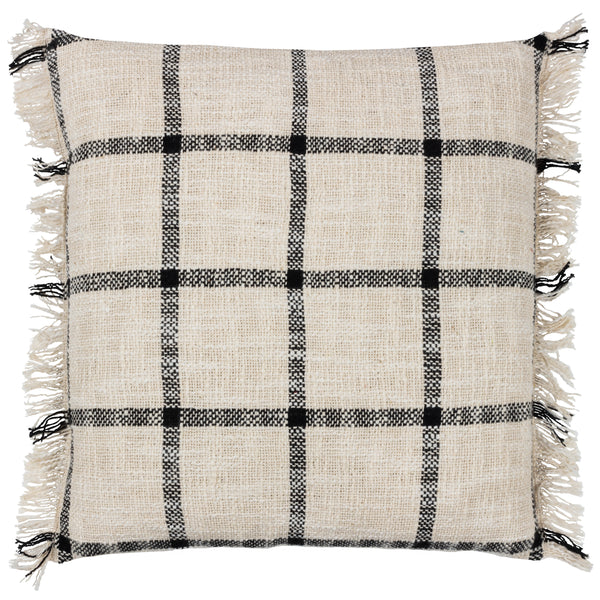 Beni 45x45 Feather Filled Cushion Natural/black - view 2