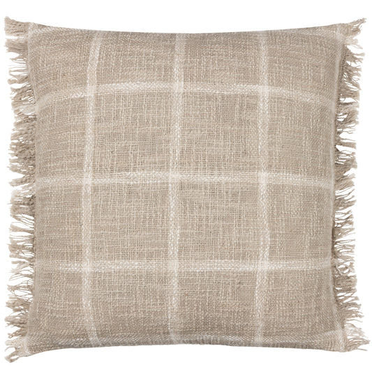 BENI 45X45 FEATHER FILLED CUSHION STONE/NATURAL