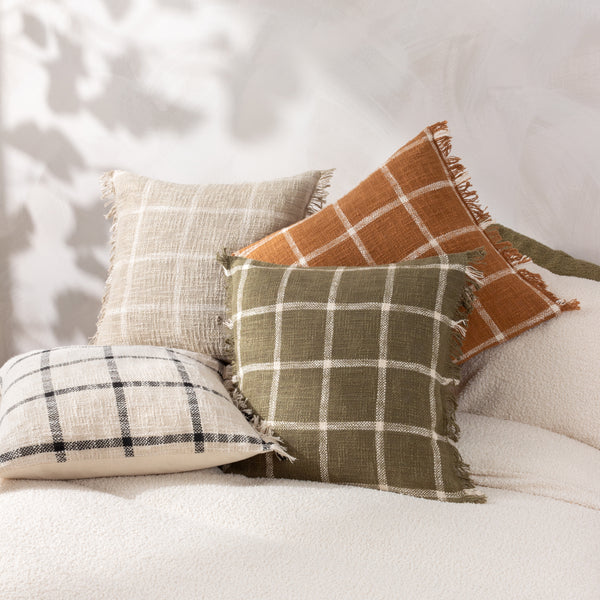 Beni 45x45 Feather Filled Cushion Stone/natural - view 6