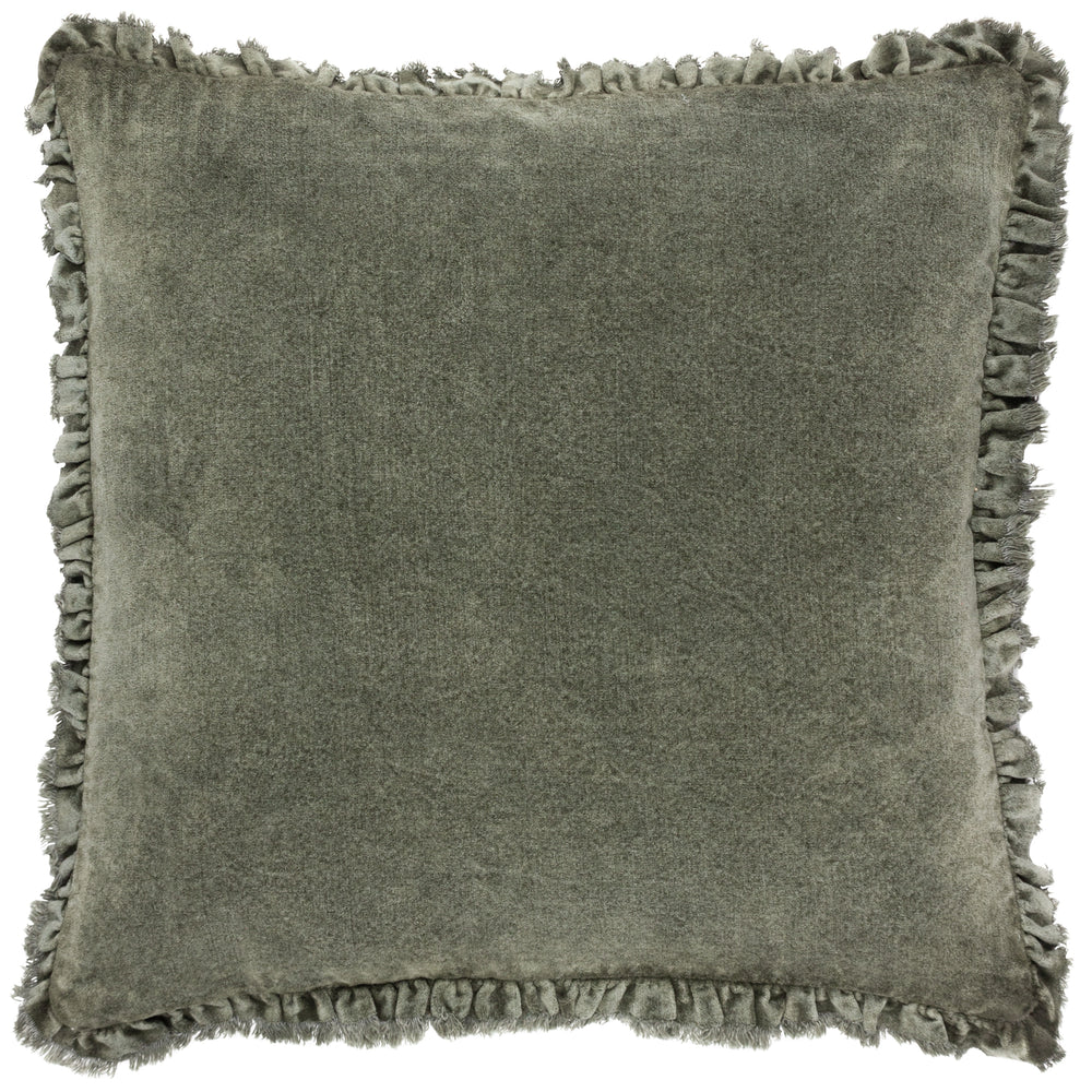 Bertie 45x45 Feather Filled Cushion Moss - Canwell Interiors Limited - Riva