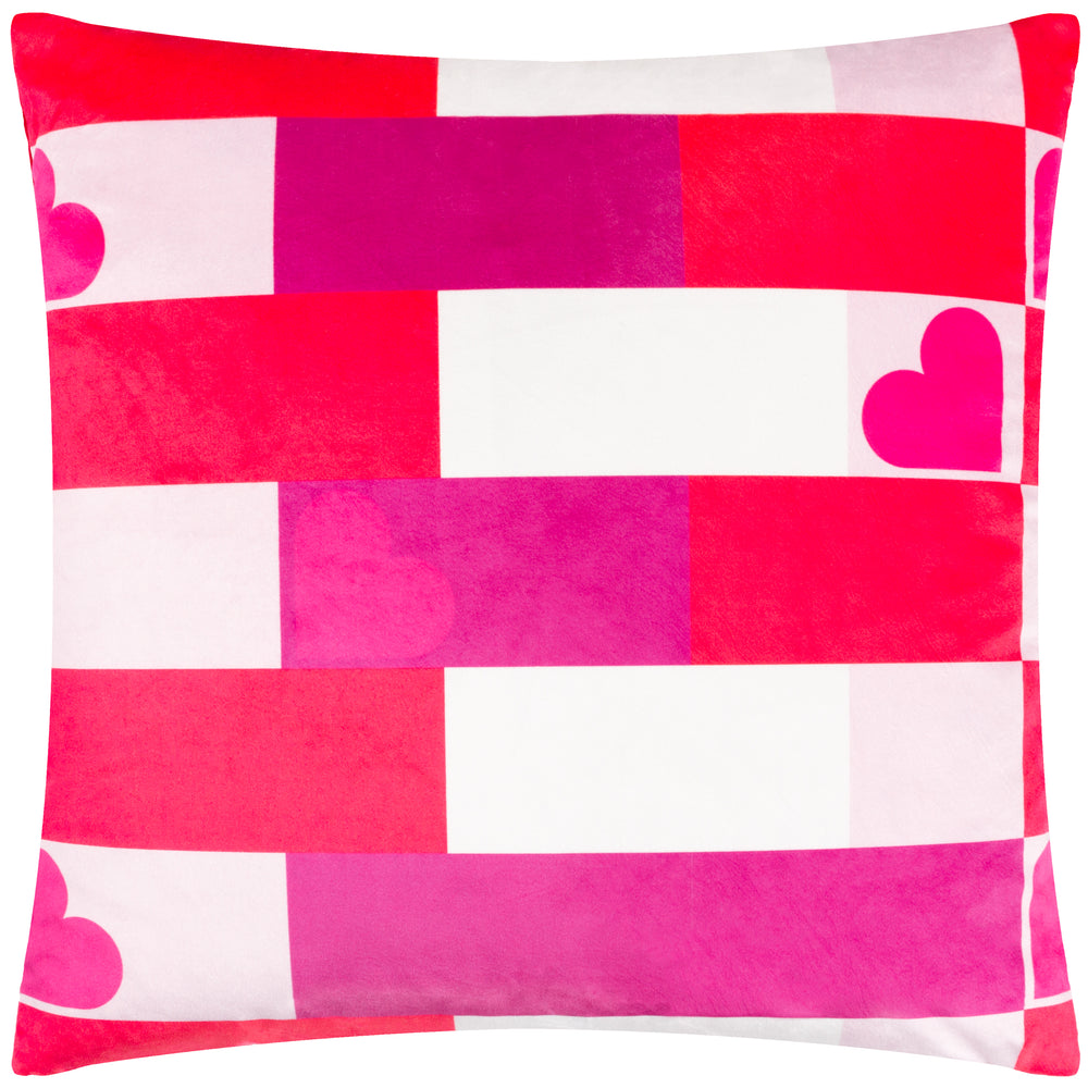 Big Love 45x45 Feather Filled Cushion Pink / Red