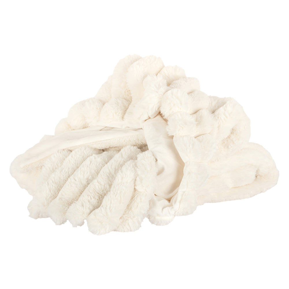 Furry blanket Amin (White)