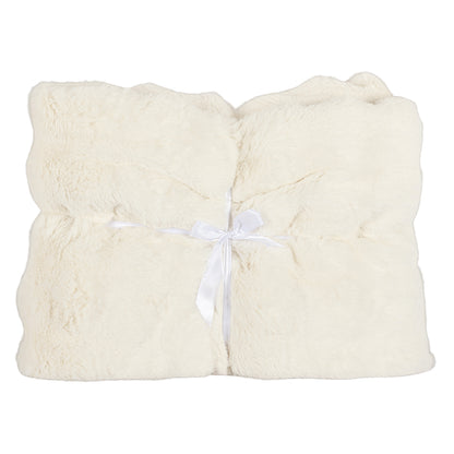 Furry blanket Nassim (White)- Richmond Interiors