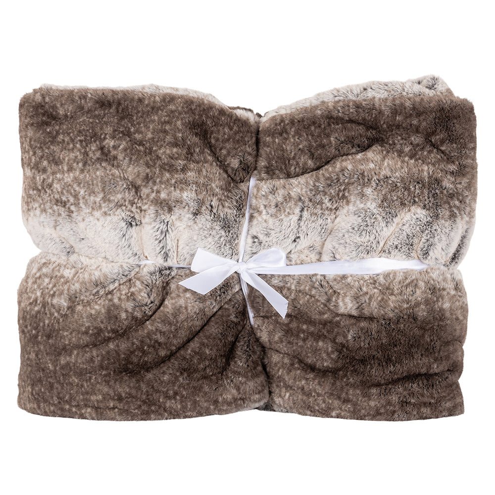 Furry blanket Nanoek (Brown)