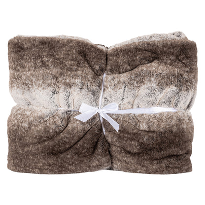 Furry blanket Nanoek (Brown)- Richmond Interiors