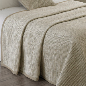 Brooklands 265x265 Bedspread Champagne - Riva