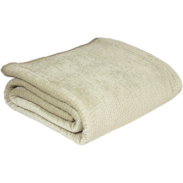 Brooklands 265x265 Bedspread Champagne - Riva