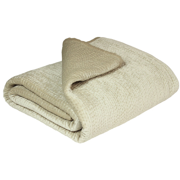Brooklands 265x265 Bedspread Champagne - Riva