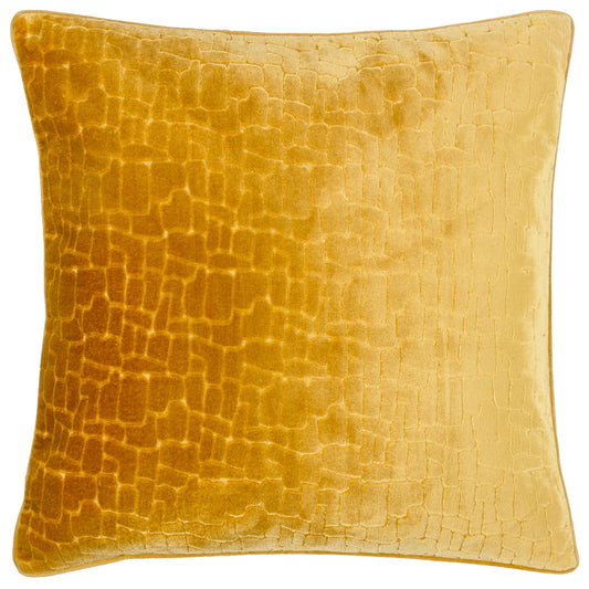 BLOOMSBURY 50X50 FEATHER FILLED CUSHION MUSTARD