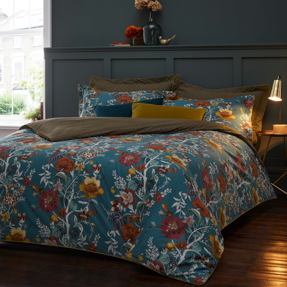 Bloom Db Duvet Set Teal