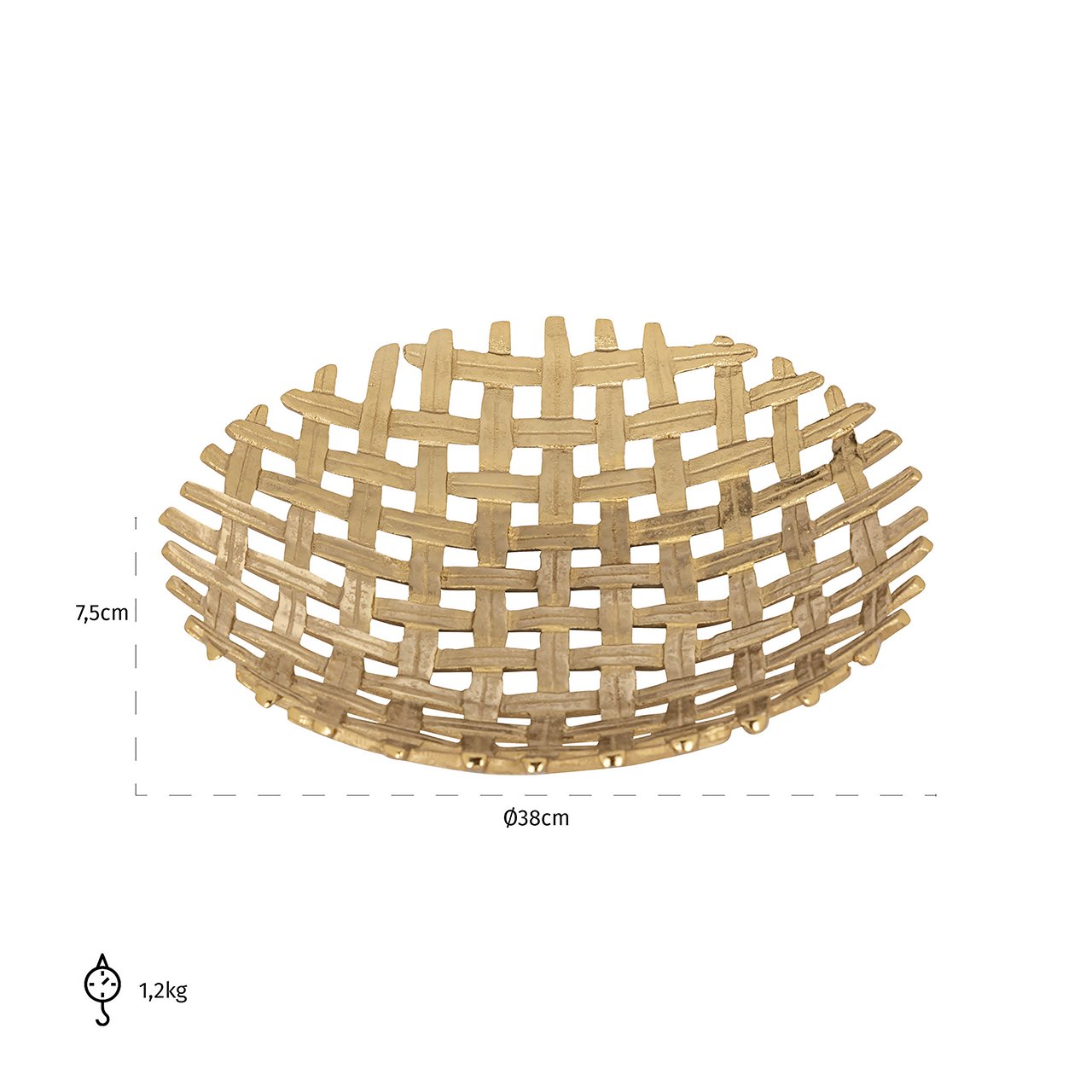 Bowl Barry (Gold)- Richmond Interiors