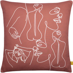 Bodyart 43x43 Feather Filled Cushion Clay Red - view 2
