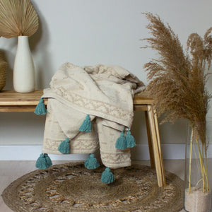 Boho 130x180 Throw Seafoam - view 4