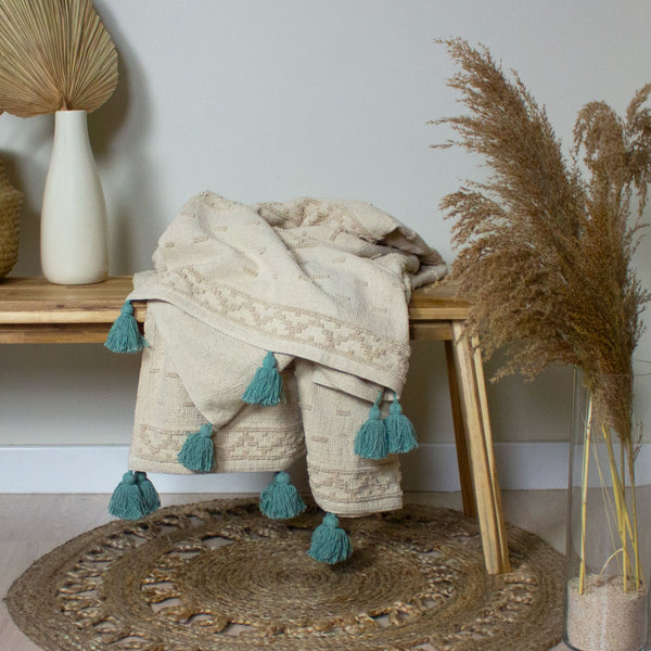 Boho 130x180 Throw Seafoam - view 4