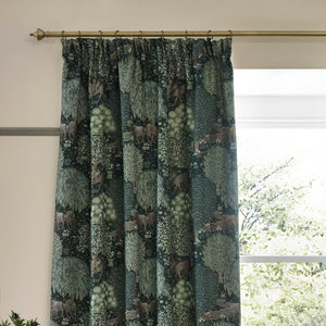 Brook 167x137 Pencil Pleat Curtains Forest Green - view 4