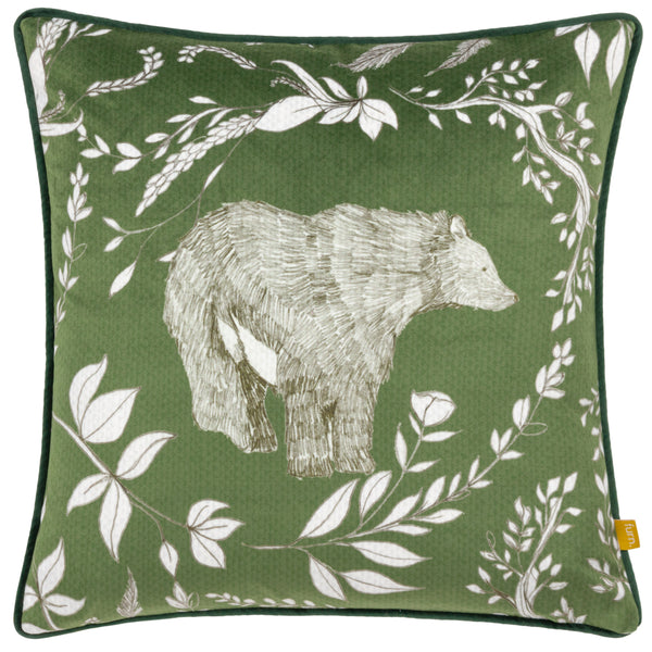 Buckthorn 43x43 Feather Filled Cushion Green