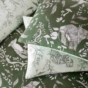 Buckthorn Super King Duvet Set Evergreen - Riva
