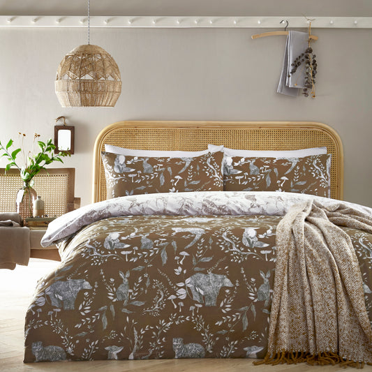 BUCKTHORN DOUBLE DUVET SET AMBER