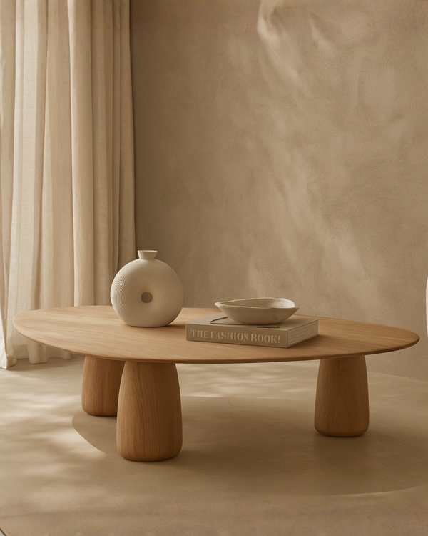 Basilca Coffee Table - Ash Oak - Tommy Franks