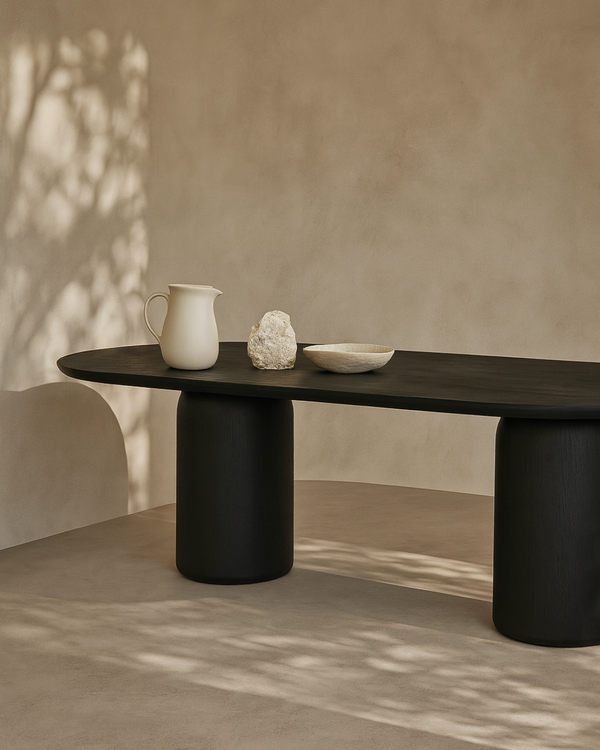 Basilca Dining Table 270 - Matte Black - Tommy Franks