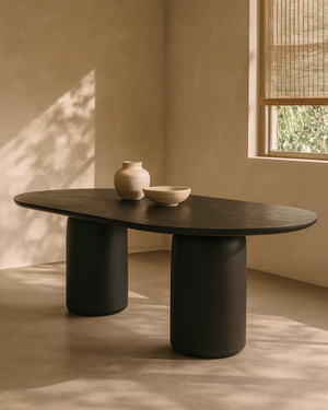Basilca Dining Table 240 - Matte Black - Tommy Franks