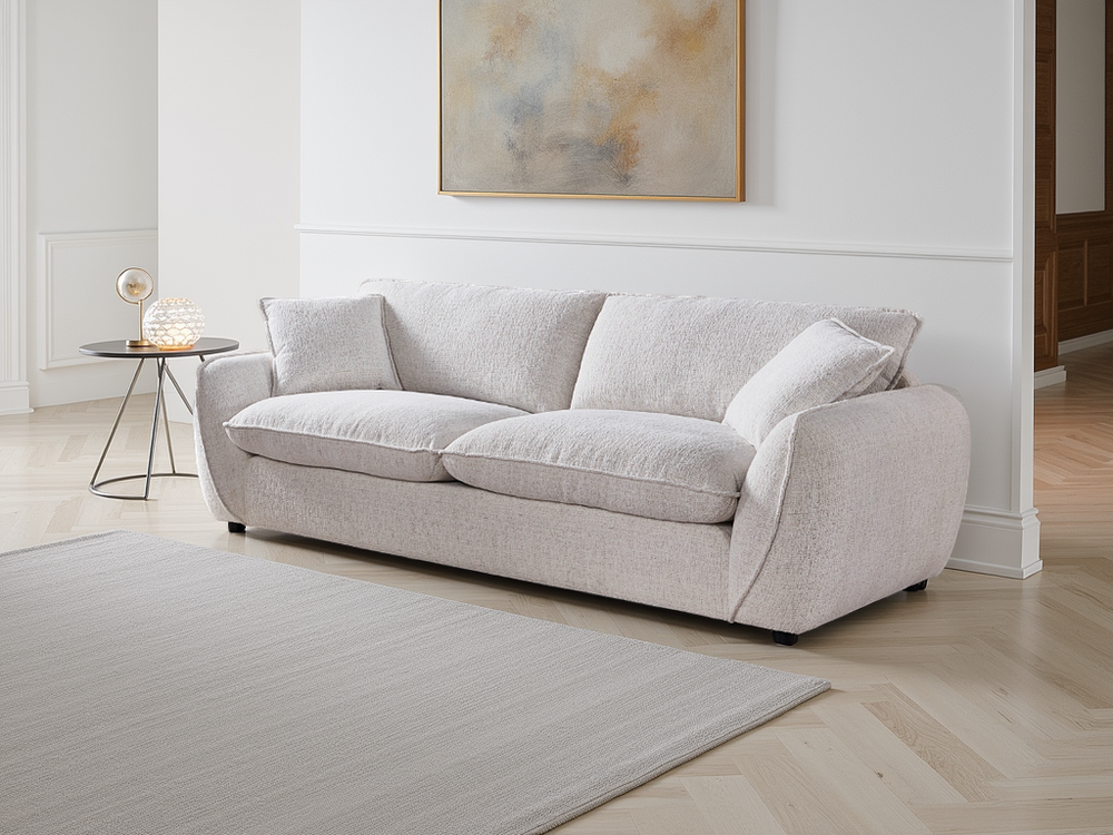 Berlin Sofa Beige 3 Seater - Xshowhome