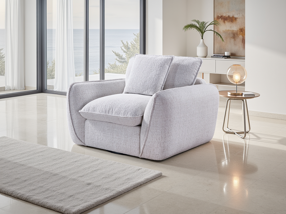 Berlin Sofa Beige Armchair - Xshowhome
