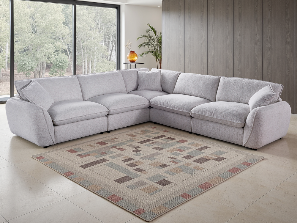 Berlin Sofa Beige Large Corner - Xshowhome
