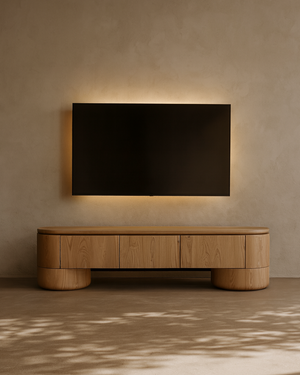 Berwick TV Unit - Ash Oak - Tommy Franks