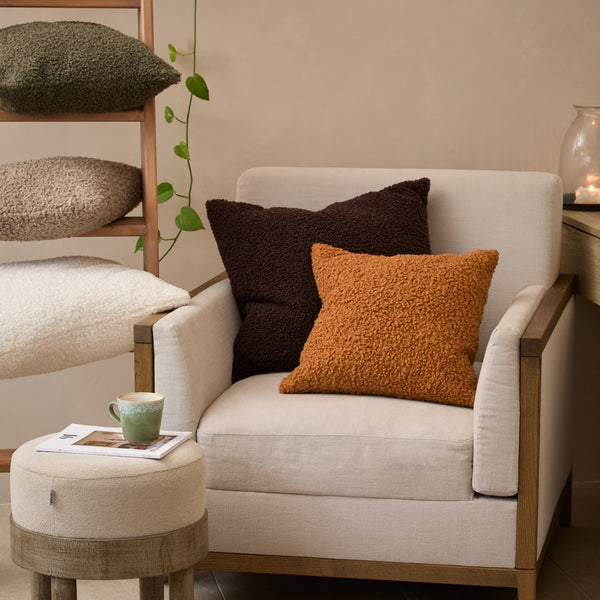 Cabu 45x45 Feather Filled Cushion Ecru - view 6