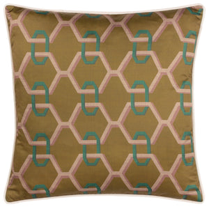 Carnaby Chain 45x45 Feather Filled Cushion Bronze - view 2