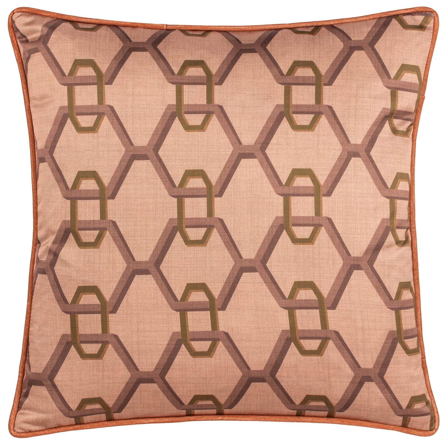 CARNABY CHAIN 45X45 FEATHER FILLED CUSHION PINK
