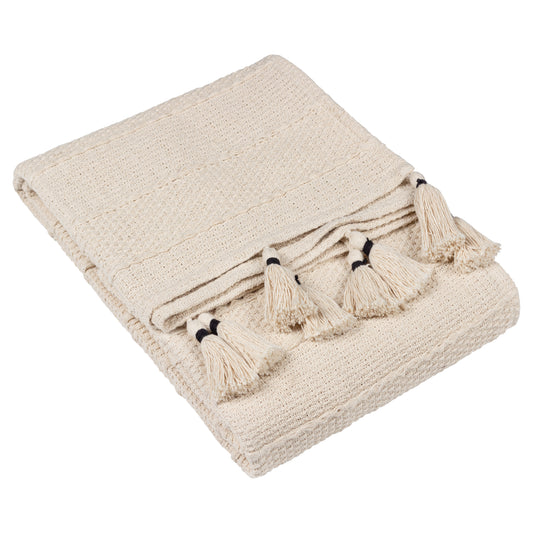CALICHE WOVEN THROW 130X180 NATURAL
