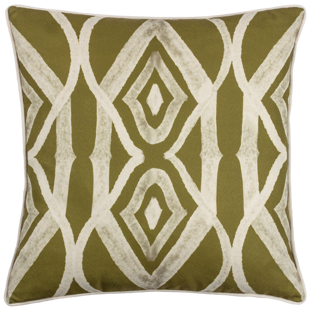 Cape Ikat 50x50 Feather Filled Cushion Moss