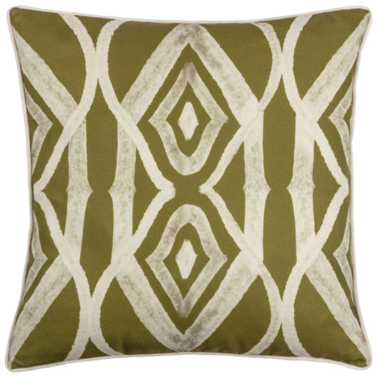 CAPE IKAT 50X50 FEATHER FILLED CUSHION MOSS