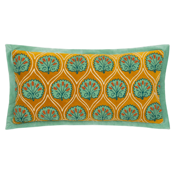 Casa 30x60 Feather Filled Cushion Ochre/marine - view 2