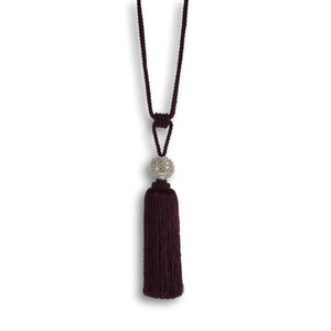 Crystal Ball Tie Back Damson - view 2