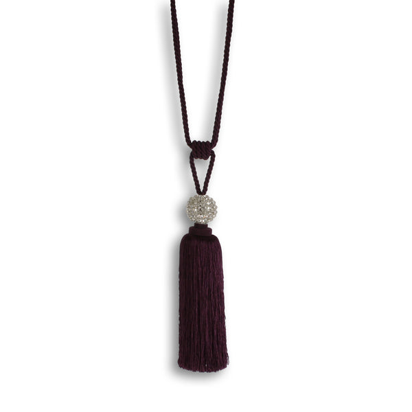 Crystal Ball Tie Back Damson - view 2