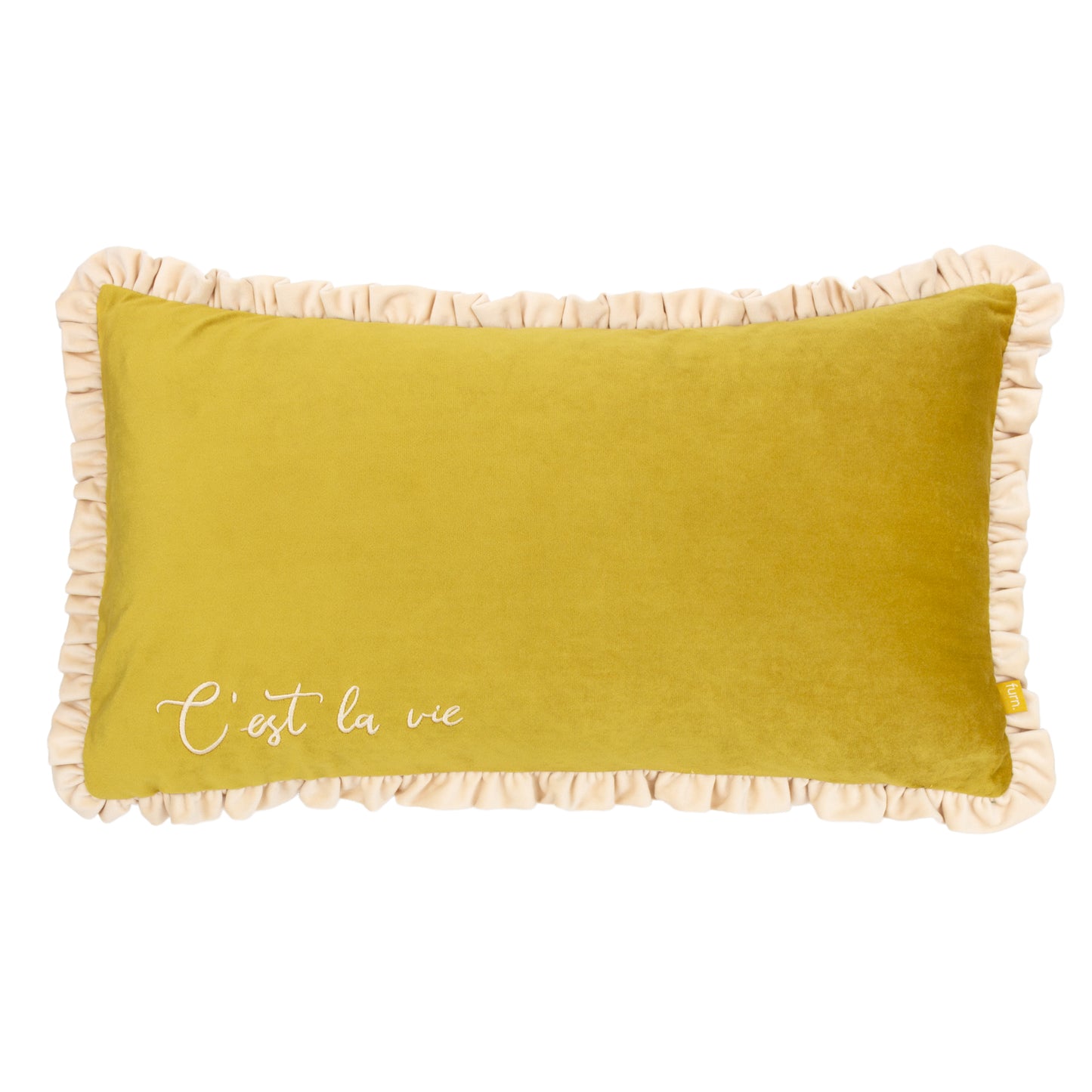 CEST LA VIE 30X50 FEATHER FILLED CUSHION GREEN