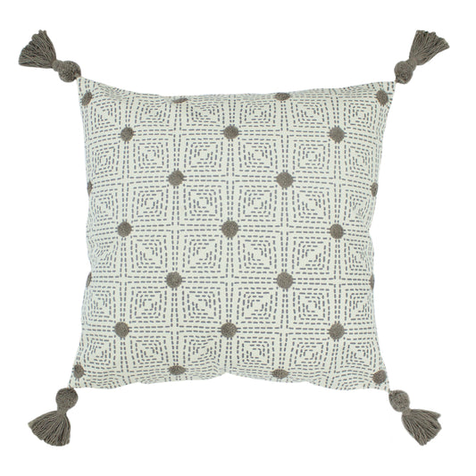 CHIA 50X50 FEATHER FILLED CUSHION GREY