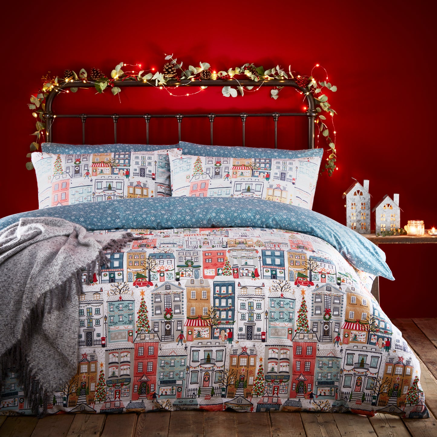 FESTIVE TOWN SB DUVET SET MULT